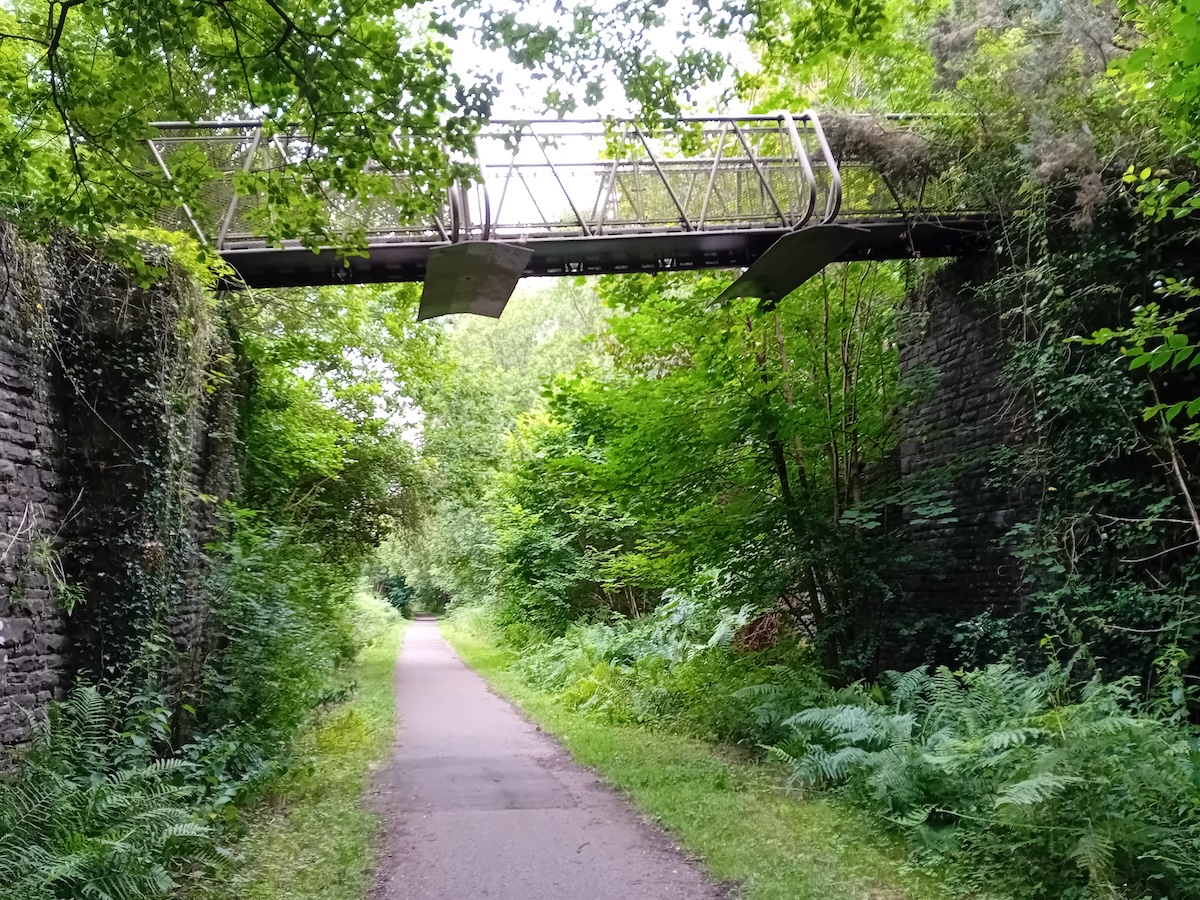Nearing the end of our walk as we approached the site of Bargoed North Jcn.